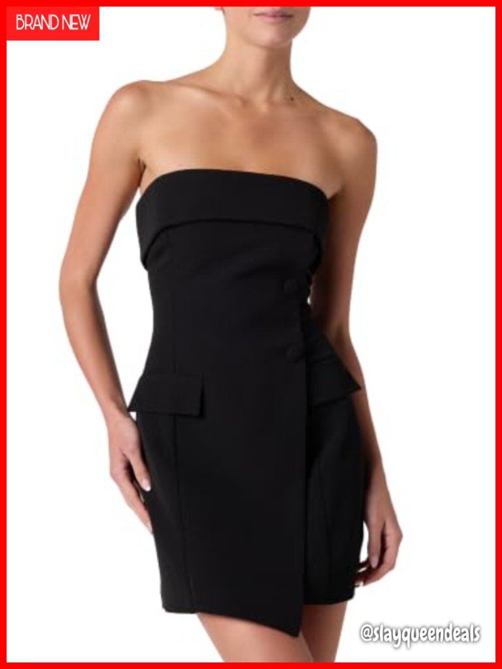 Lulus Norma Strapless Blazer Mini Dress Wrap Party Cocktail
